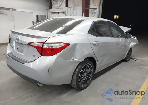 2015 Toyota Corolla S Plus из США, поврежденный, VIN 5YFBURHE2FP299636